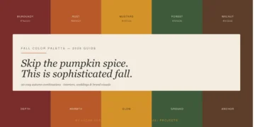fall color palette